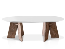 Mesa comedor ovalada patas P-16